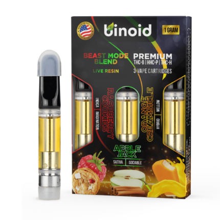 Beast Mode Blend Live Resin Cartridge UK – 3 Pack Combo