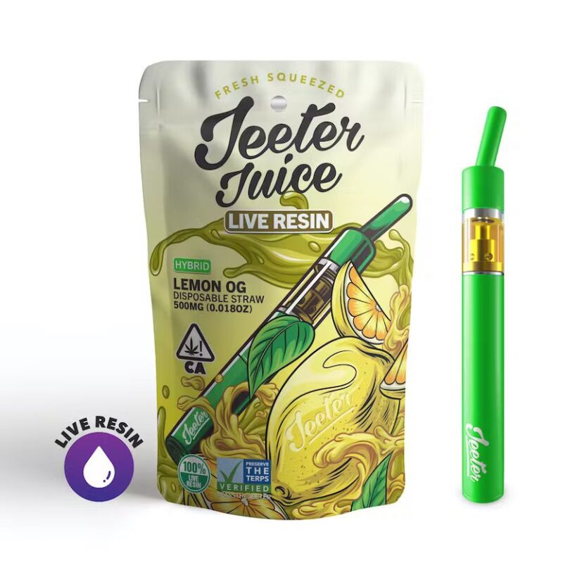Jeeter Juice Lemon OG Live Resin Disposable Straw UK