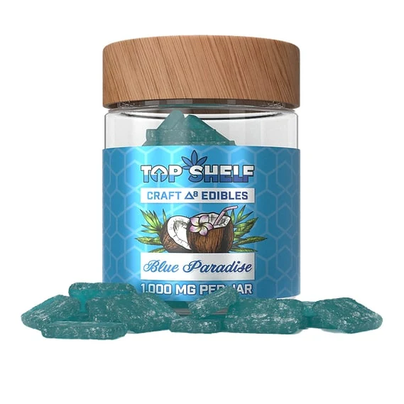 Blue Paradise Delta 8 Edibles 1000mg Jar UK
